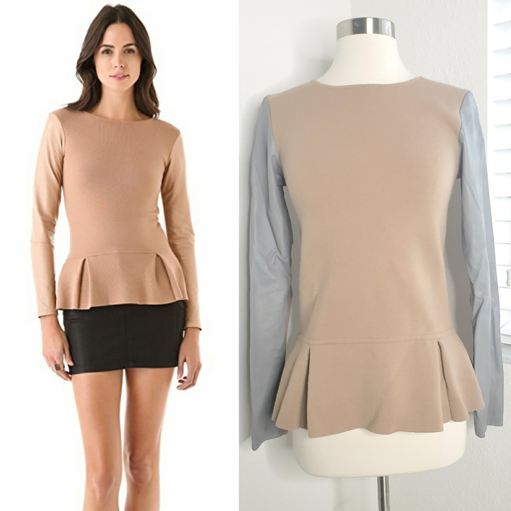 TIMO WEILAND Dancer's Peplum Flare Sweater 6.